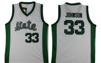 Men Magic Johnson Michigan State Spartans #33 Nike NCAA 1979 White Authentic College Stitched Basketball Jersey PI50I22RC